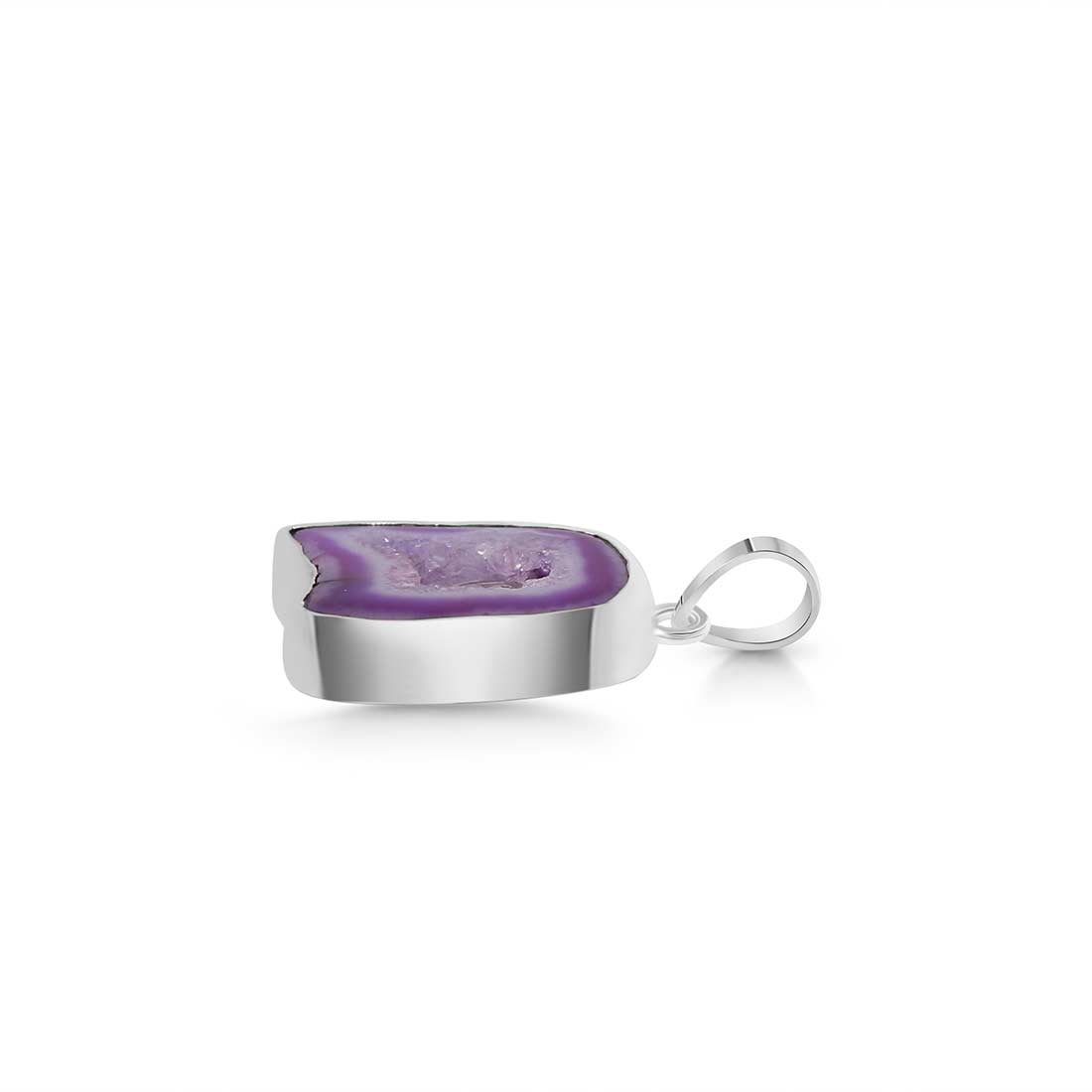 Purple Agate Pendant-(APU-P-7.)